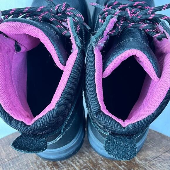 Wolverine Boots Womens 7.5M Piper Black Leather Work Safety Steel Toe Lace Up - Picture 11 of 14